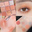 Daily Nude Makeup Eye Shadow Plate with Earthy Neutrals and Pinks