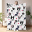 1pc Adorable Fleece Dog Blanket - Soft, Cozy, Lightweight, Warm, Flannel Throw For Couch, Bed, Sofa, Living Room Decor - Perfect For Snuggling Up On Chilly Days 75x100cm,130x150cm,150x200cm, featuring cute dog designs.