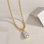 Wish Light Pear Moissanite Pendant Necklace S925 Silver Gold Plating