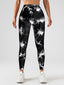 Tie Dye Slimming Yoga Leggings, High Stretch Casual Fitness Pants
