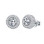 Hip Hop Wedding Zircon Stud Earrings Sparkling Unisex Daily Jewelry