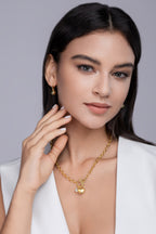 Meteor Wish - A Fashionable And Trendy Necklace Pendant 1-carat Moissanite S925 And Gold Plating