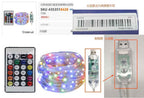 LED Rope Lights Outdoor, RGB Remote Control Fairy String Lights Plug In With 200 LEDs, Super Durabl