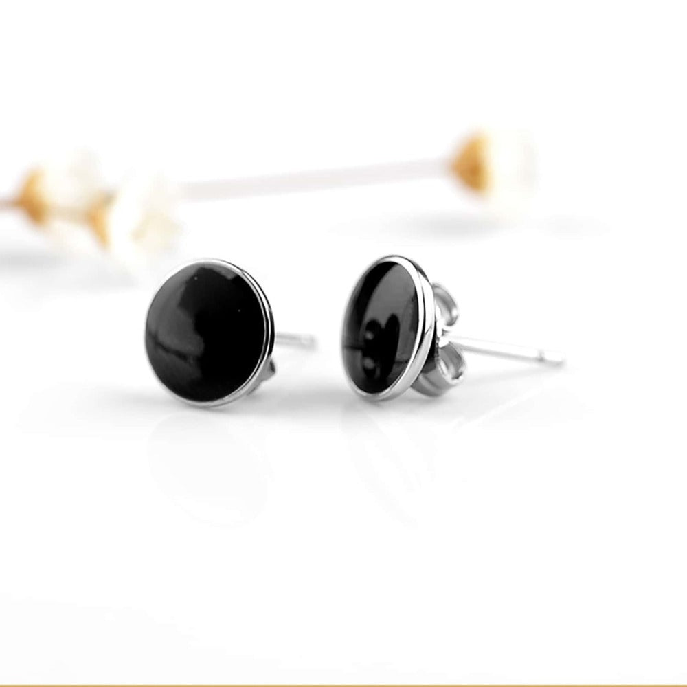 One pair Stainless Steel Punk Earrings Unisex Hip Hop Pierced Jewelry