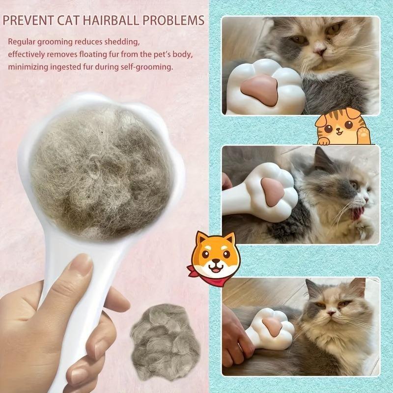 Pet Massage Hair Removal Comb Paw Shaped Grooming Brush For Dogs