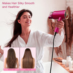 Water Ionic Hair Dryer 1800W With Magnetic Nozzle 2 Speed 3 Heat Travel