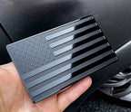 2PCS Metal USA Flag Car Truck Sticker – American Patriotic Emblem Decal, Black, Weather-Resistant Durable Design