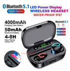 Bluetooth 5.1 Headset TWS Wireless Earphones Mini Earbuds Stereo Headphones IPX7