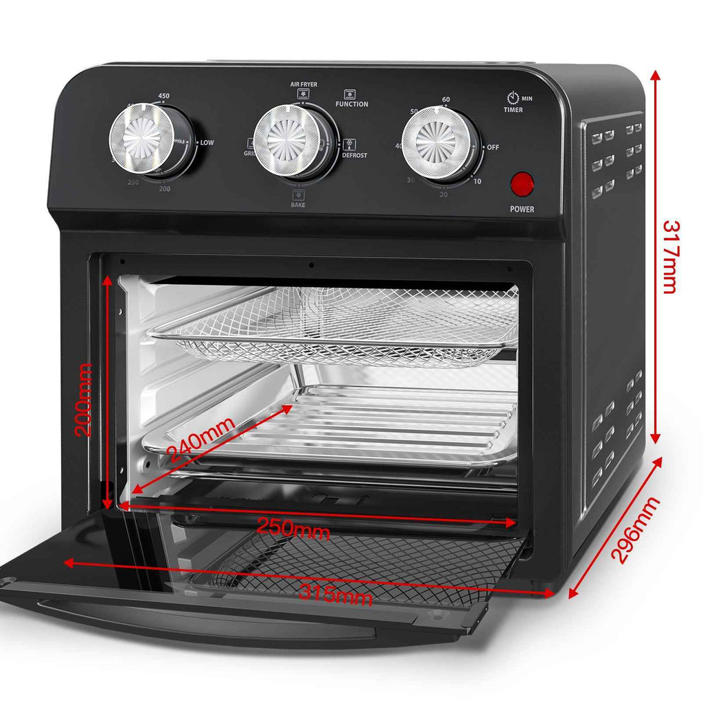 12L Air Fryer with Multifunction Cooking, Healthy Rapid Air Circulation, Removable Non-Stick Basket, Grilling, Baking, Defrosting, Family-Sized Capacity
