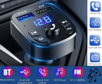 Wireless Car Bluetooth FM Transmitter MP3 Audio USB Charger Adapter