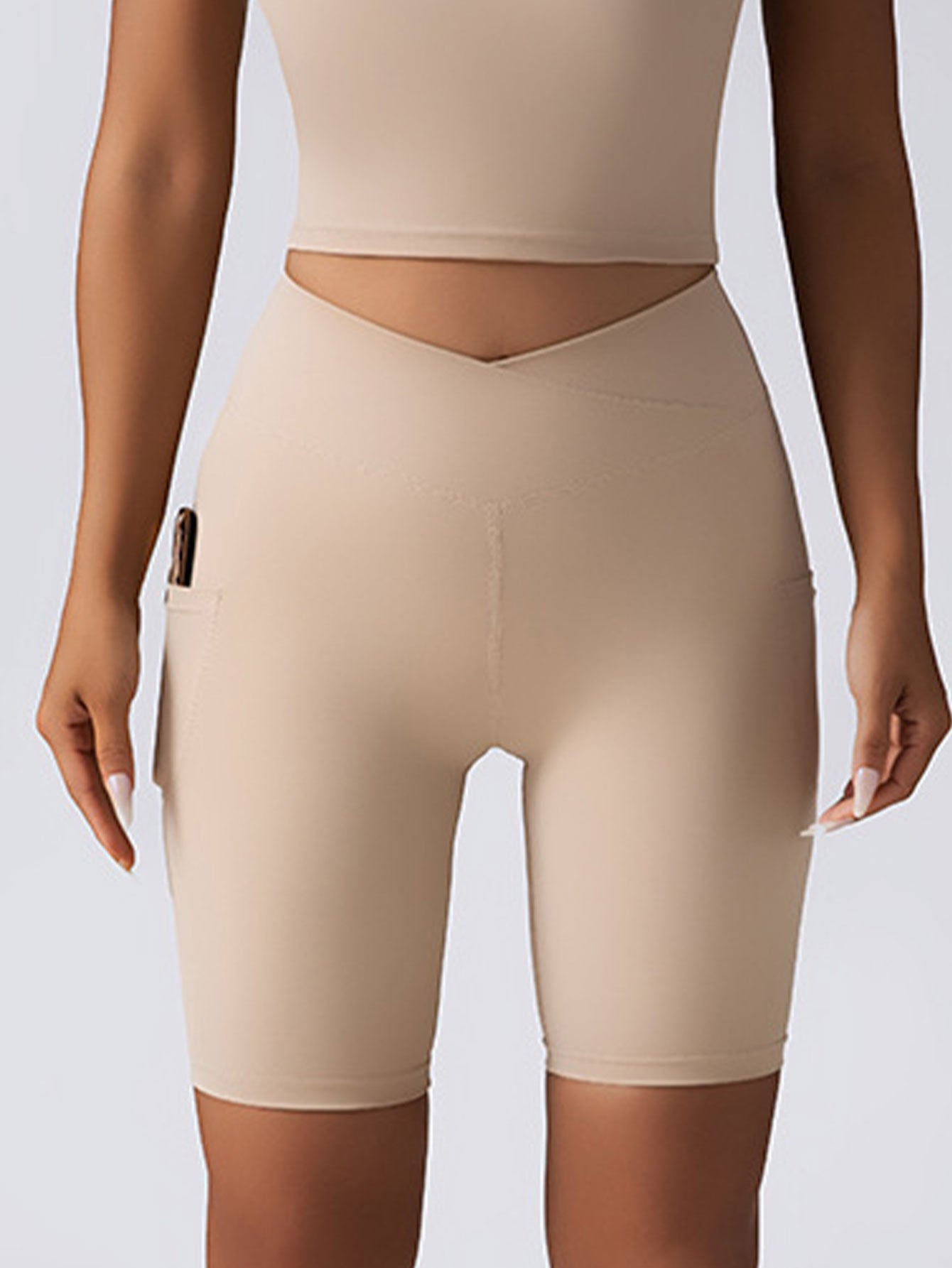 Biker Shorts Women Tummy Control No Seam High Waist Yoga Gym Workout Secondary image