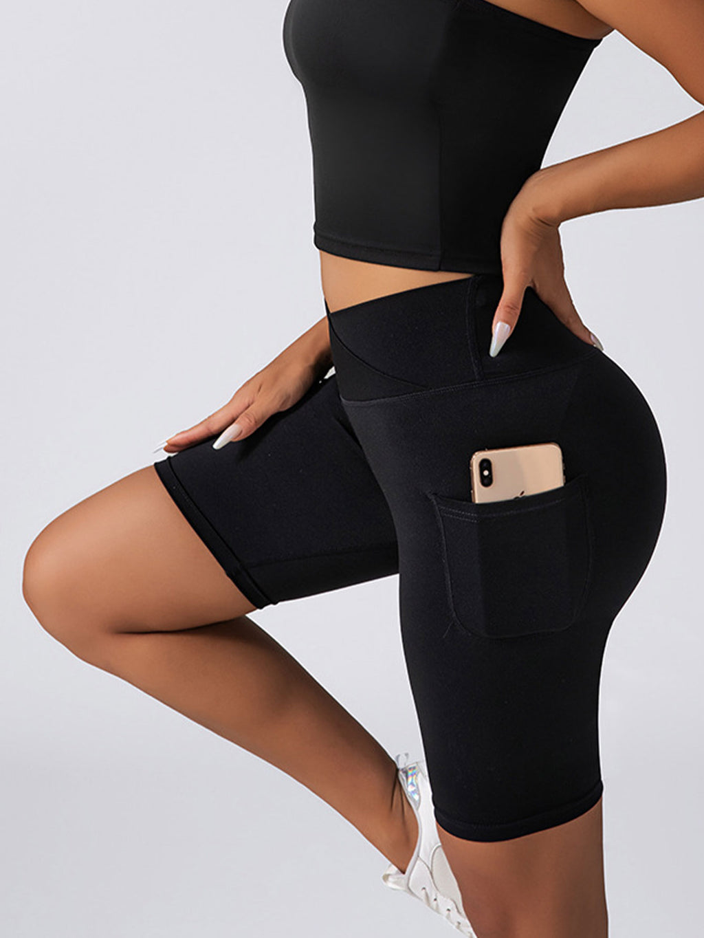 Biker Shorts Women Tummy Control No Seam High Waist Yoga Gym Workout
