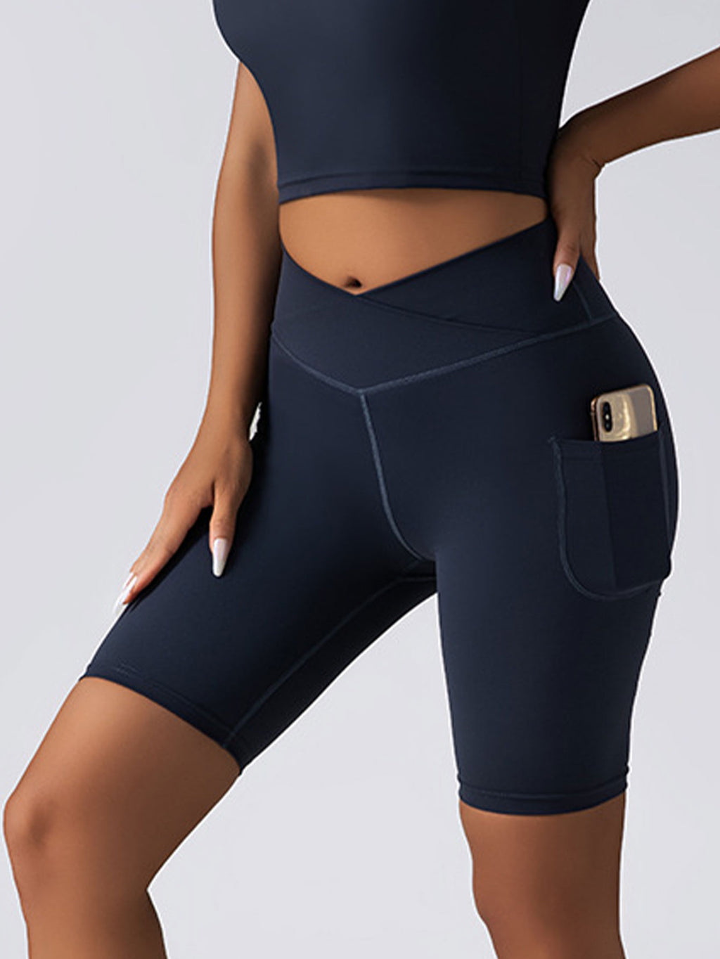 Biker Shorts Women Tummy Control No Seam High Waist Yoga Gym Workout