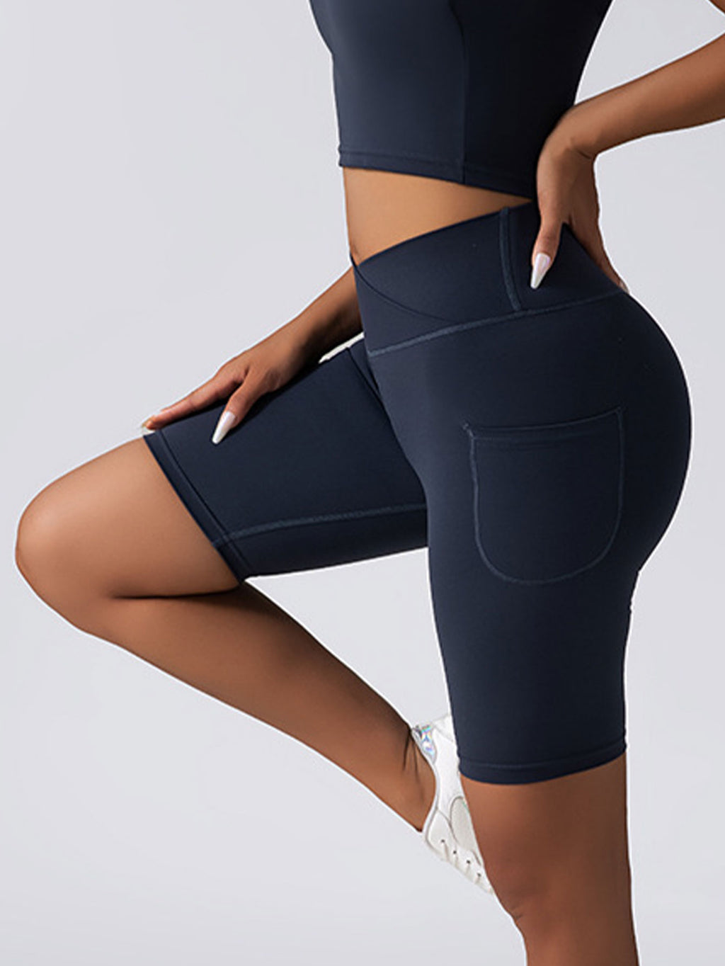 Biker Shorts Women Tummy Control No Seam High Waist Yoga Gym Workout