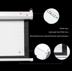 100 Inch Motorized Projector Screen 4:3 Matte White with Remote
