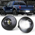 2x LED License Plate Light Tag Lamp Assembly Replacement For Ford F150 F250 F350