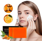Organic Turmeric Soap Bar For Face, Kojic Acid Soap, Vitamin C, Retino