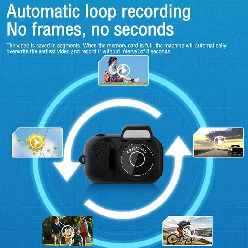 Mini DV Portable Camera – Wearable 1080P Keychain Video Recorder