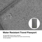 1Pc Travel Passport Wallet 12Cells Ticket ID Credit Card Holder Water Repellent Documents Phone Organizer Zipper Case Business Trip Daily Use