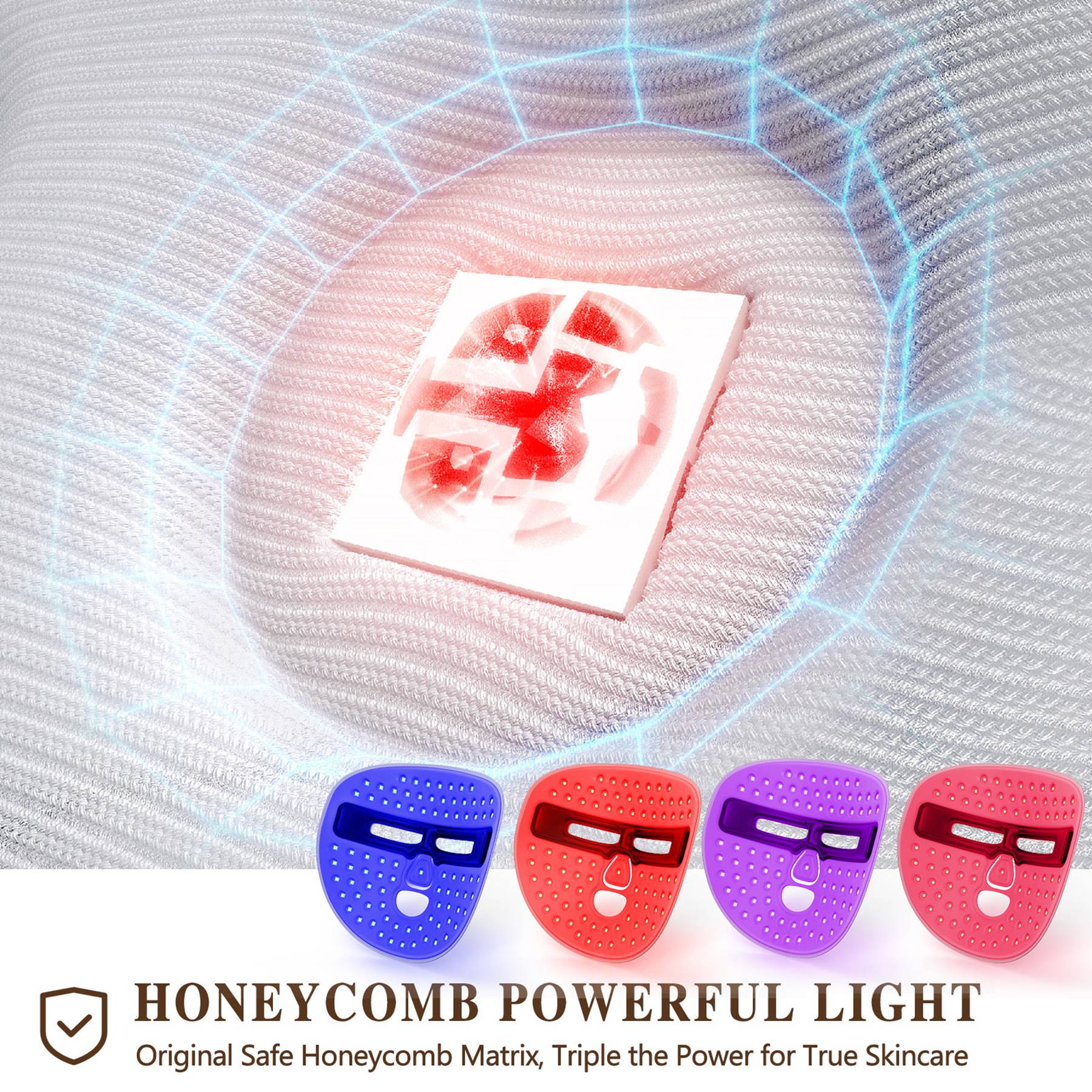 LED Face Mask Facial Care Tool Red Light Therapy Mask For Face