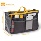 Women Lady Travel Insert Handbag Organizer Makeup Bags Toiletry Purse Liner With Hand Strap