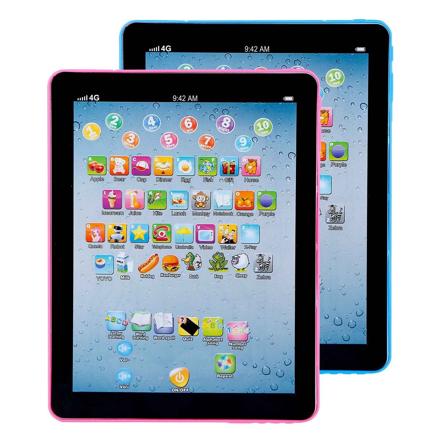Baby Learning Tablet Educational Mini Pads Toys Touch Learn Toddler Tablet For ABC Numbers Words Gift For Boys Girls Aged 1-6 Year Old Kids