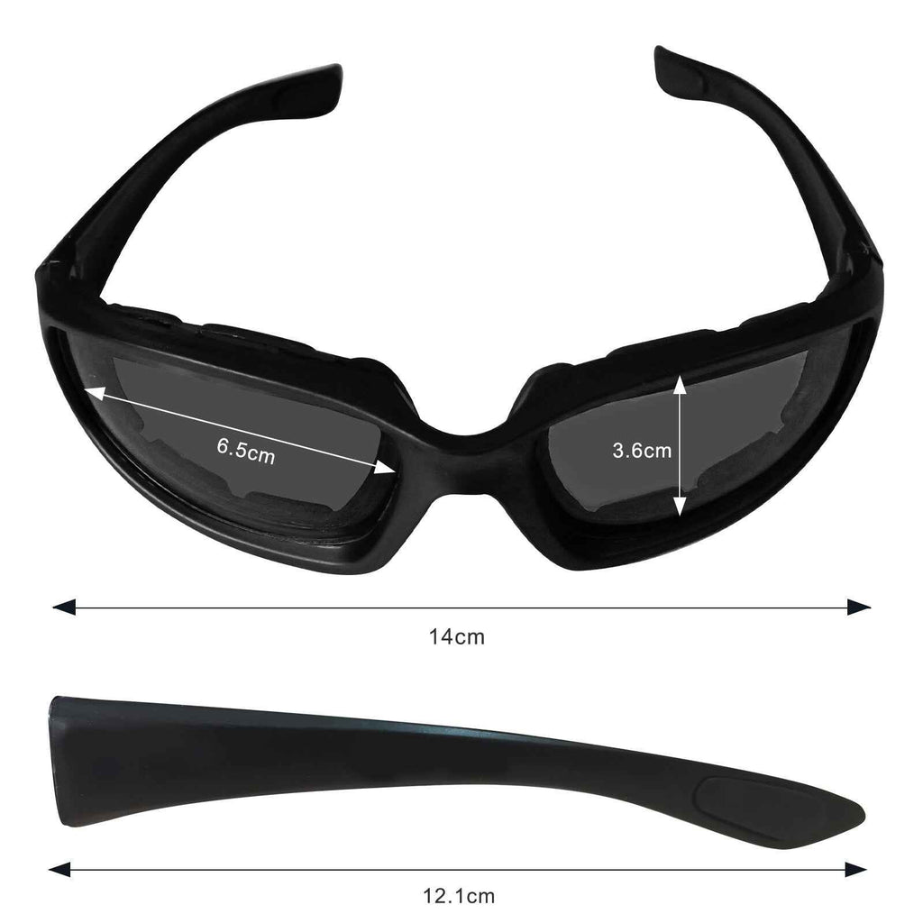 Cycling Sunglasses Chopper Outdoor Sports Glasses For Men Wrap Around UV400 Protection For Fishing Driving Glasses Windproof Gray Lens