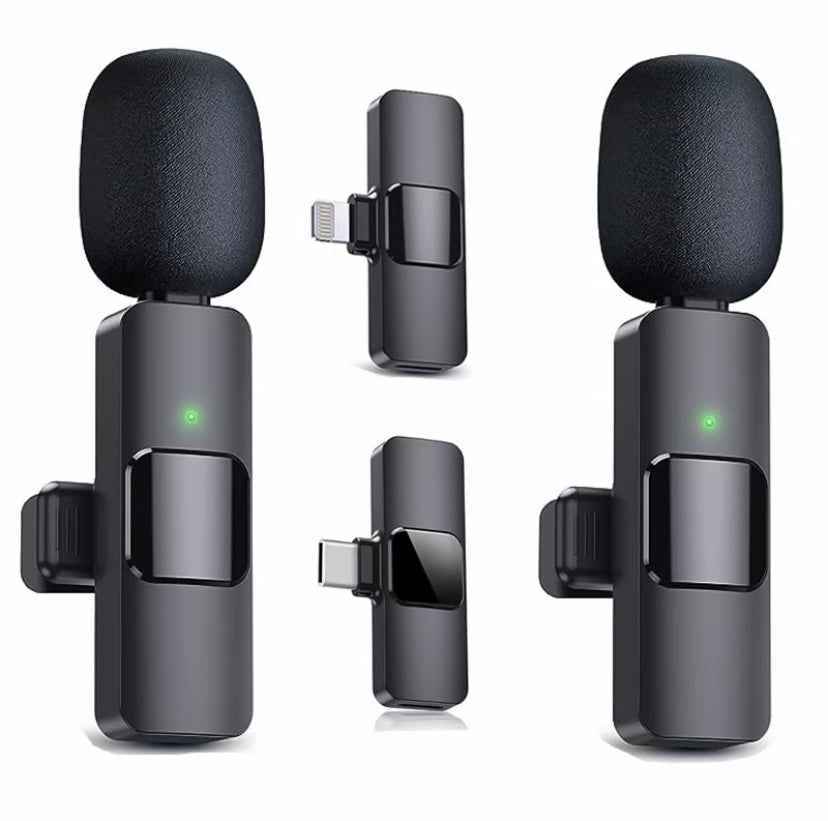 Wireless Lavalier Microphone, Type - C IPhone 15, 16, Rechargeable Wireless Microphone For Video Recording, Game Live Streaming, Interview, Vlog Main image
