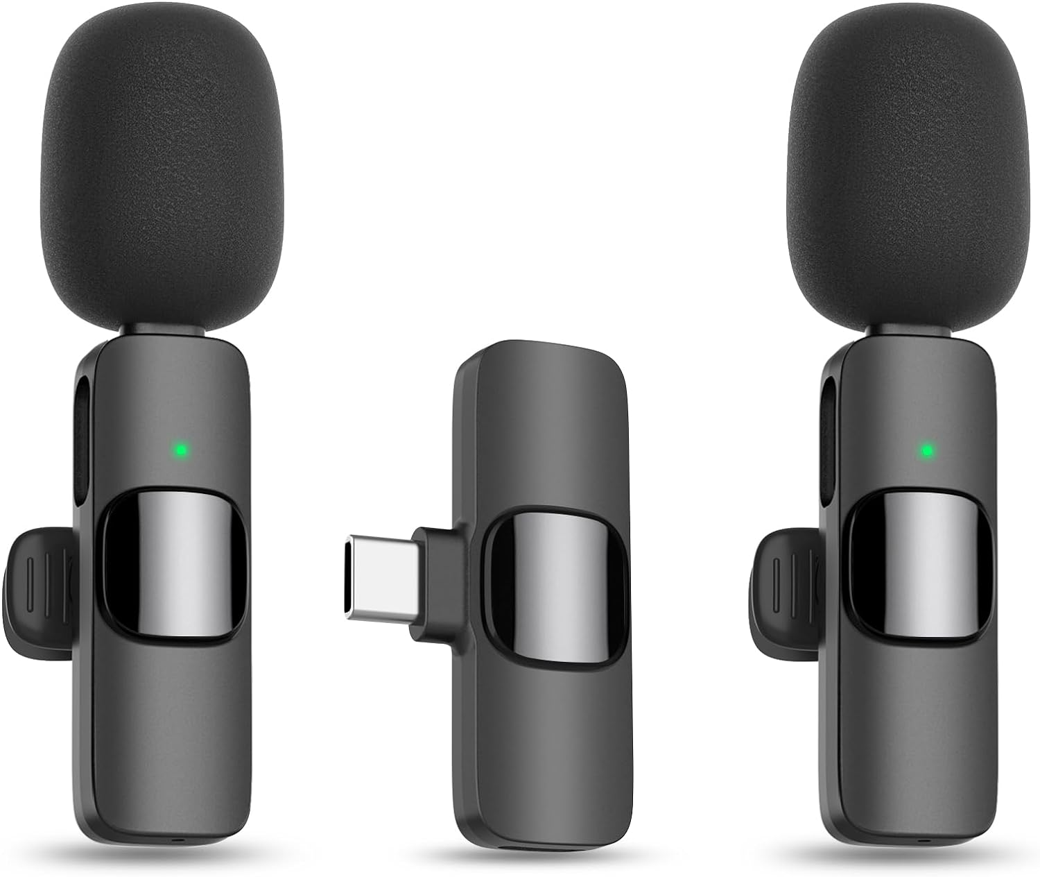 Wireless Lavalier Microphone compatible with iPhone 15 & 16, wireless mic Secondary image