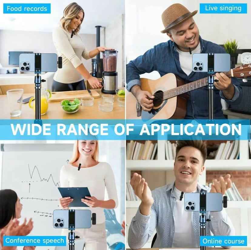 Wireless Lavalier Microphone, Type - C IPhone 15, 16, Rechargeable Wireless Microphone For Video Recording, Game Live Streaming, Interview, Vlog