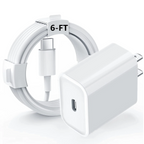 6FT Cube Phone Charger USB-C Lightning Cable Fast Charging Adapter iPhone iPad Air-Pods
