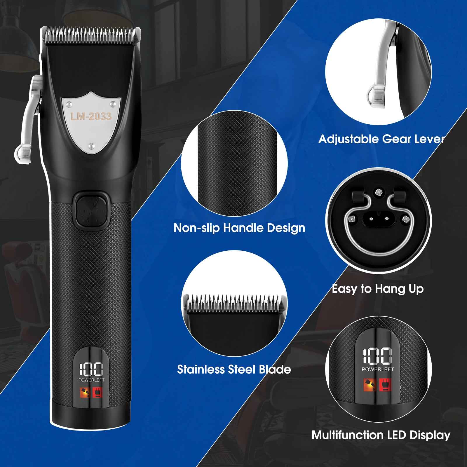 Hair Clippers For Men, Professional Cordless Ships From Amazon Sold By BAIYESHENG. Barber Clippers And Beard Trimmer Set