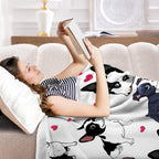 1pc Adorable Fleece Dog Blanket - Soft, Cozy, Lightweight, Warm, Flannel Throw For Couch, Bed, Sofa, Living Room Decor - Perfect For Snuggling Up On Chilly Days 75x100cm,130x150cm,150x200cm.