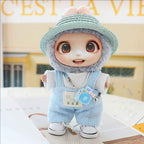 5PCS-Set Cute Hat Shoes Doll Clothes Outfit Set For LABUBU 15CM-17CM Doll, Adorable Dress Up Accessories For Doll - Dolls Not Included
