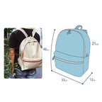 Casual School Bag Preppy Style Unisex Travel Backpack Rucksack W Pouch Protable