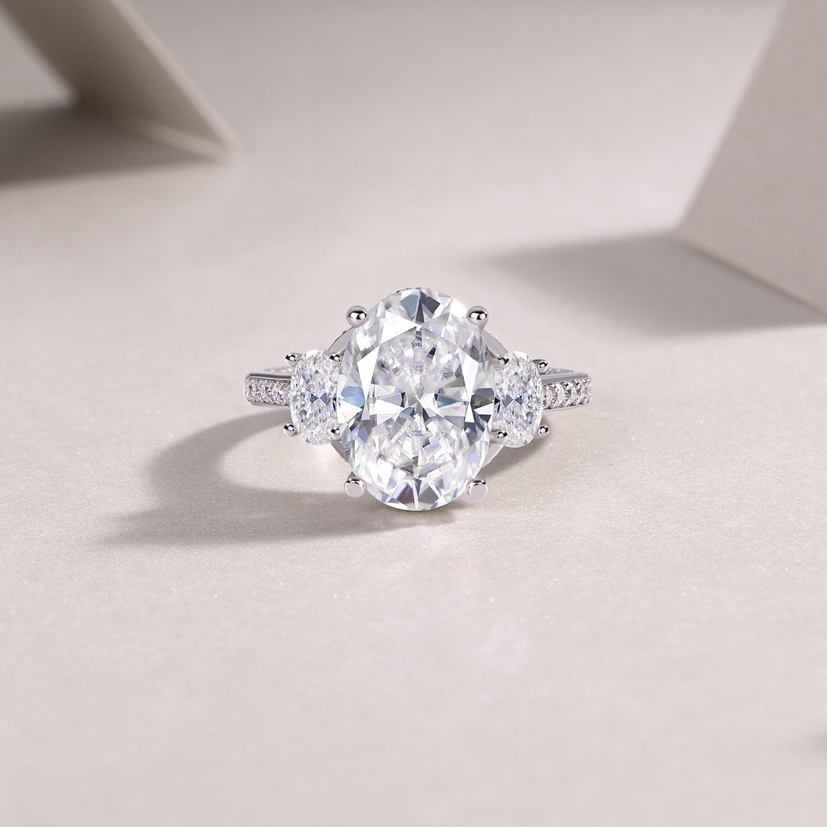Crown Of Radiance Fashionable Moissanite S925 Silver Jewelry Set