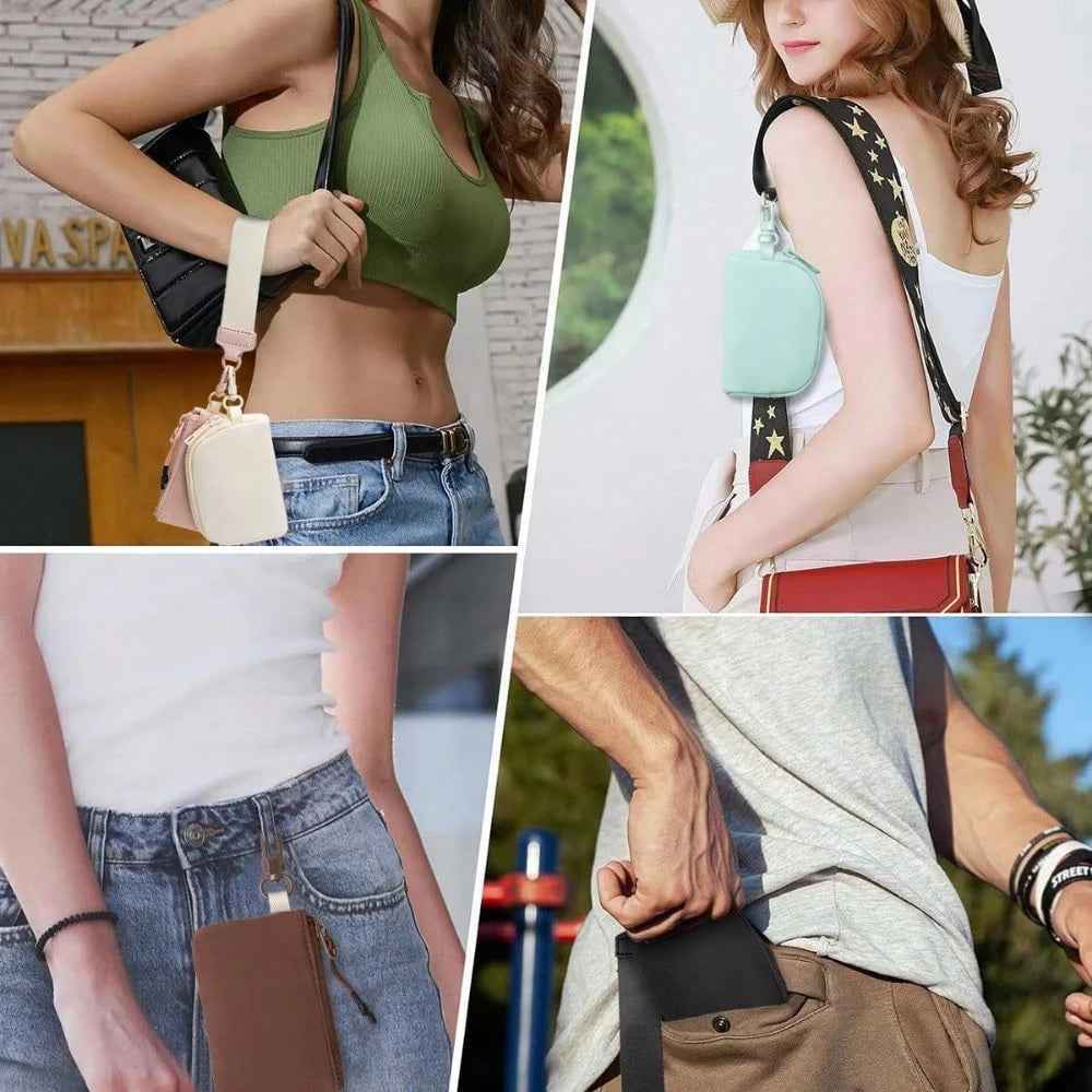 KeyChain Wallet Wristlet Wallets For Women Mini Zip Dual Pouch Wristlet Main image