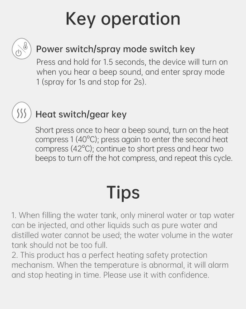 Intelligent Cooling Eye Spa Therapy Tool With Water Spray And Steam