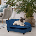 Luxury Small Dog Bed With Hidden Storage Plush Foam