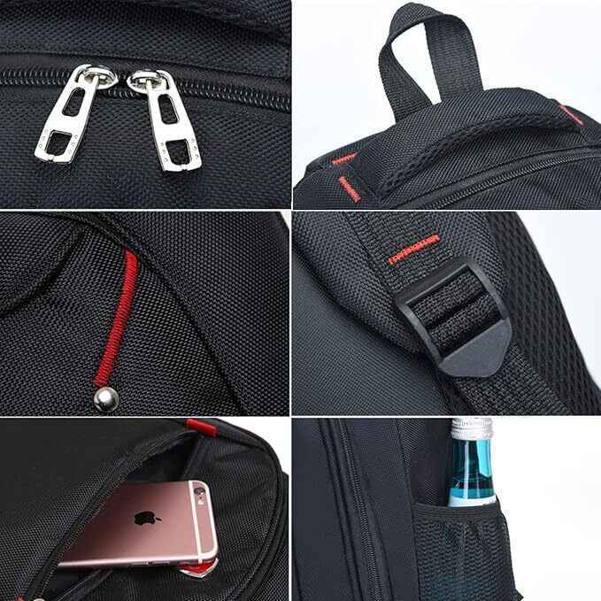 Men's Waterproof Backpack For Sports, Work, Leisure, School Bag