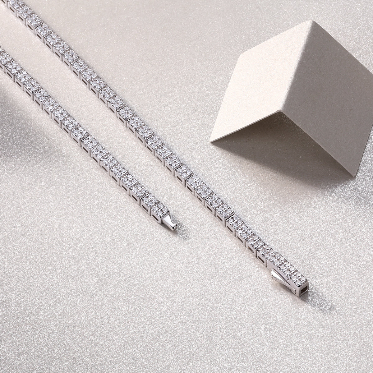 Winter Lake Luxury Fashion Set Mosan Diamond S925 Silver Necklace