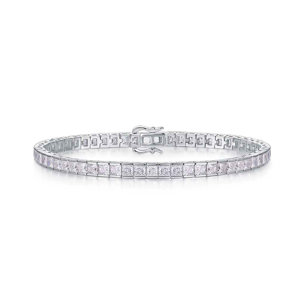 Time Tunnel Luxury Fashion Mosan Diamond S925 Silver Necklace