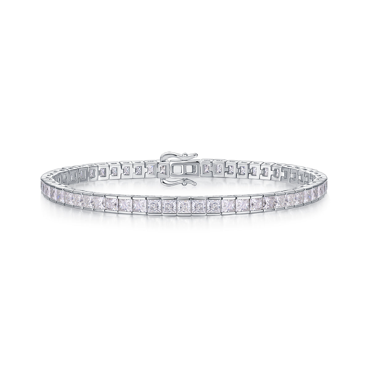 Time Tunnel Luxury Fashion Mosan Diamond S925 Silver Necklace