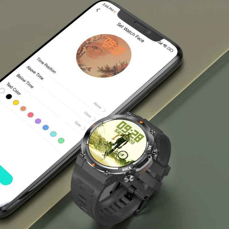 MAX18 Men Smartwatch AMOLED 1.43Inch Big Screen BT Calls Gesture Control AI Secondary image