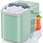 Portable Ice Maker Compact Countertop Delivers 6 Ice Cubes In 9 Minutes - RILEXE
