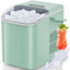 Portable Ice Maker Compact Countertop Delivers 6 Ice Cubes In 9 Minutes - RILEXE