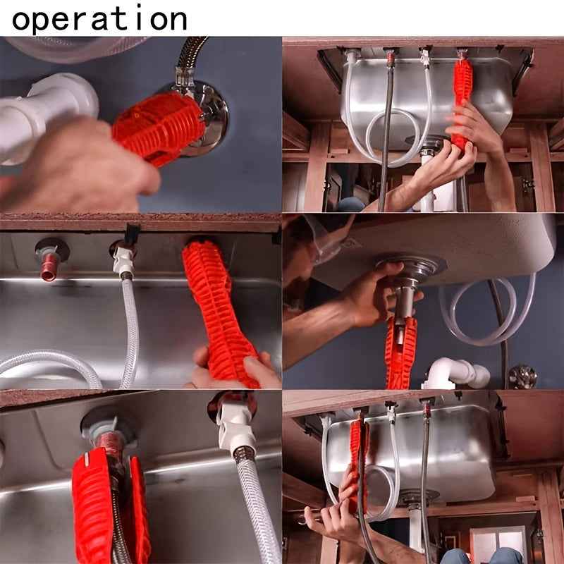 Sink Faucet Installer Tool,14-in-1 Faucet Wrench,Multi-functional Pipe Wrench,Bathroom Plumbing Installation & Repairs Wrench For Small Space Toilet Kitchen Bathroom Toilet Sink.
