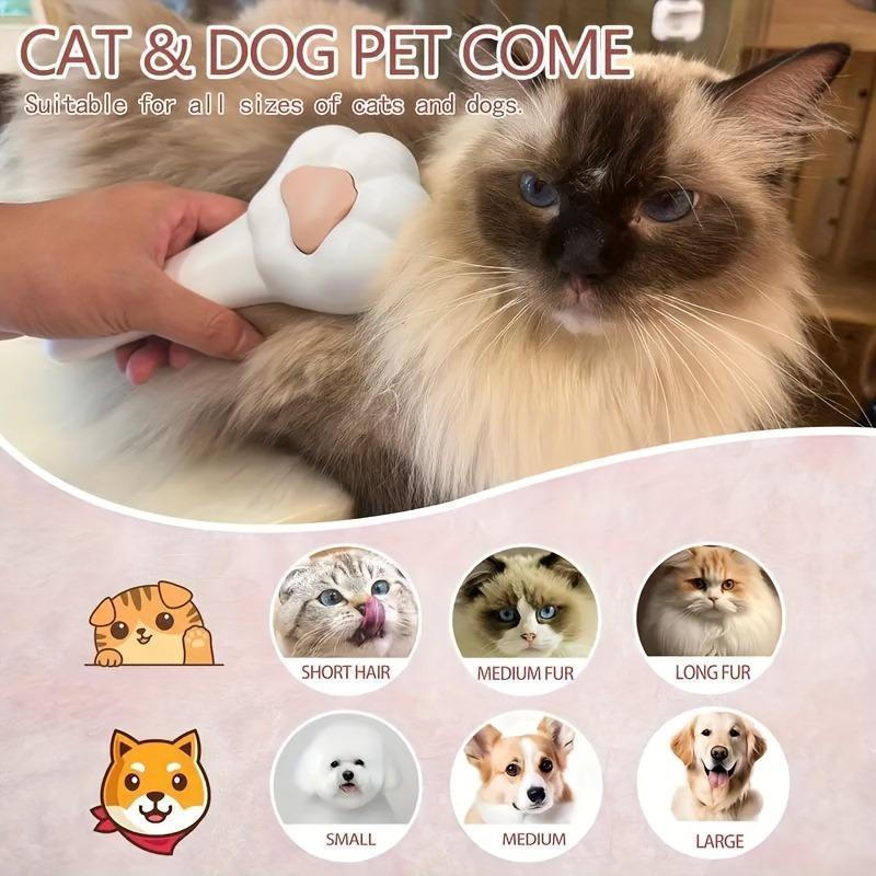 Pet Massage Hair Removal Comb Paw Shaped Grooming Brush For Dogs