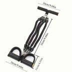 A Set Of Adjustable Resistance Tension Bands With Foot Pedals And Handles, High Resistance Level, Anti Fall, Suitable For Fitness Training, Body Stretching, And Abdominal Muscle Exercises