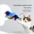 Cute Bird Design Cat Teaser Toy Interactive Parrot Mimic Catnip